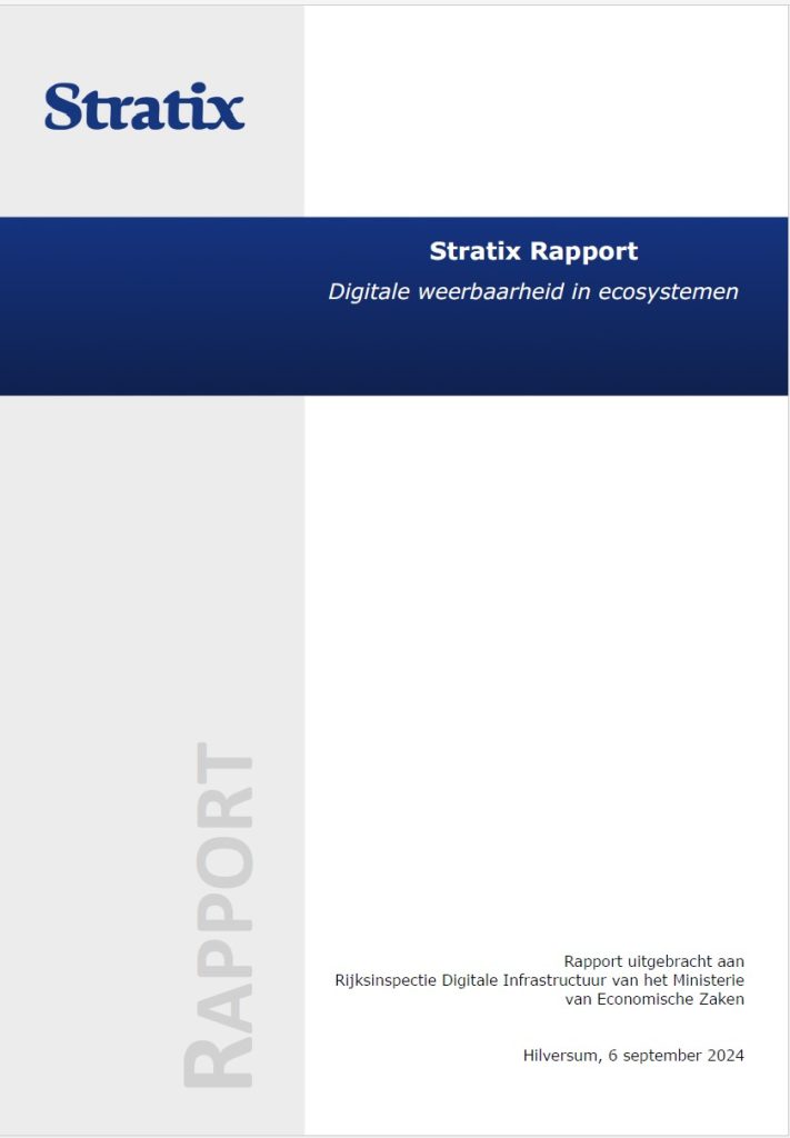 Title page from "Stratix Rapport